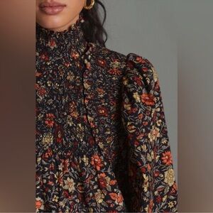 Anthropologie Plenty by Tracy Reese Smocked Floral
Mini Dress, Sz Small